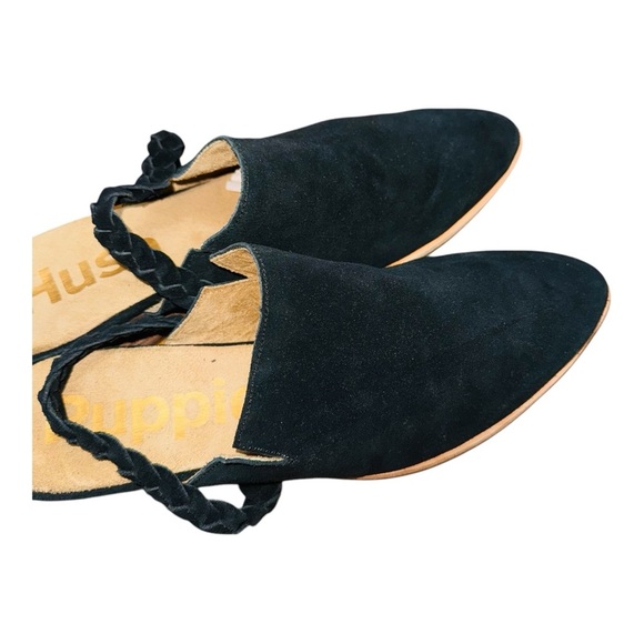 Hush Puppies Black Mules with Pointed Toe and Strap - Picture 4 of 5